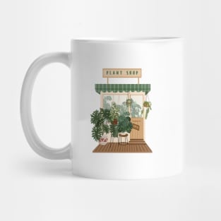 Plant Shop Illustration Mug